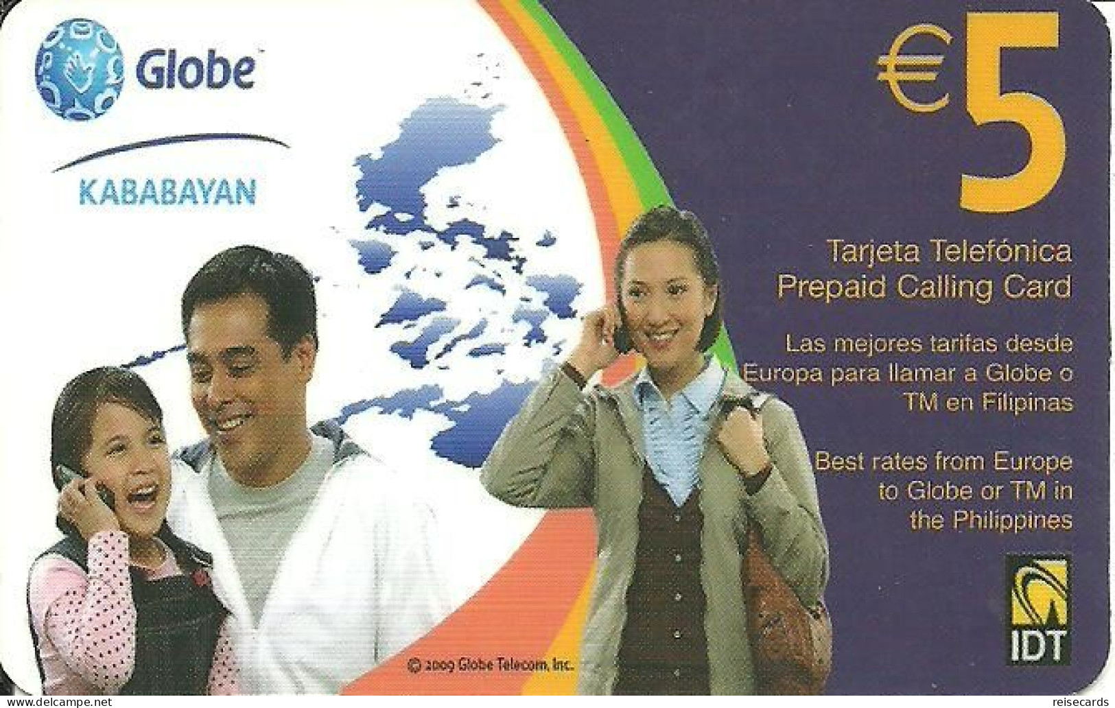 Spain: Prepaid IDT - Globe, Kababayan 08.11 - Sonstige & Ohne Zuordnung