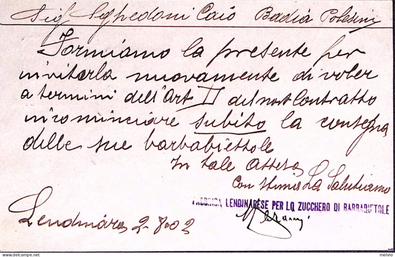 1902-BADIA POLESINE/(ROVIGO) Tondo Riquadrato (8.8) Su Cartolina Postale Effigie - Entero Postal