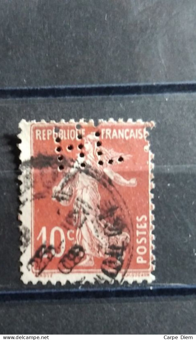 FRANCE TIMBRE HL 43 INDICE 6 SUR 138 PERFORE PERFORES PERFIN PERFINS PERFORATION PERCE LOCHUNG - Gebraucht