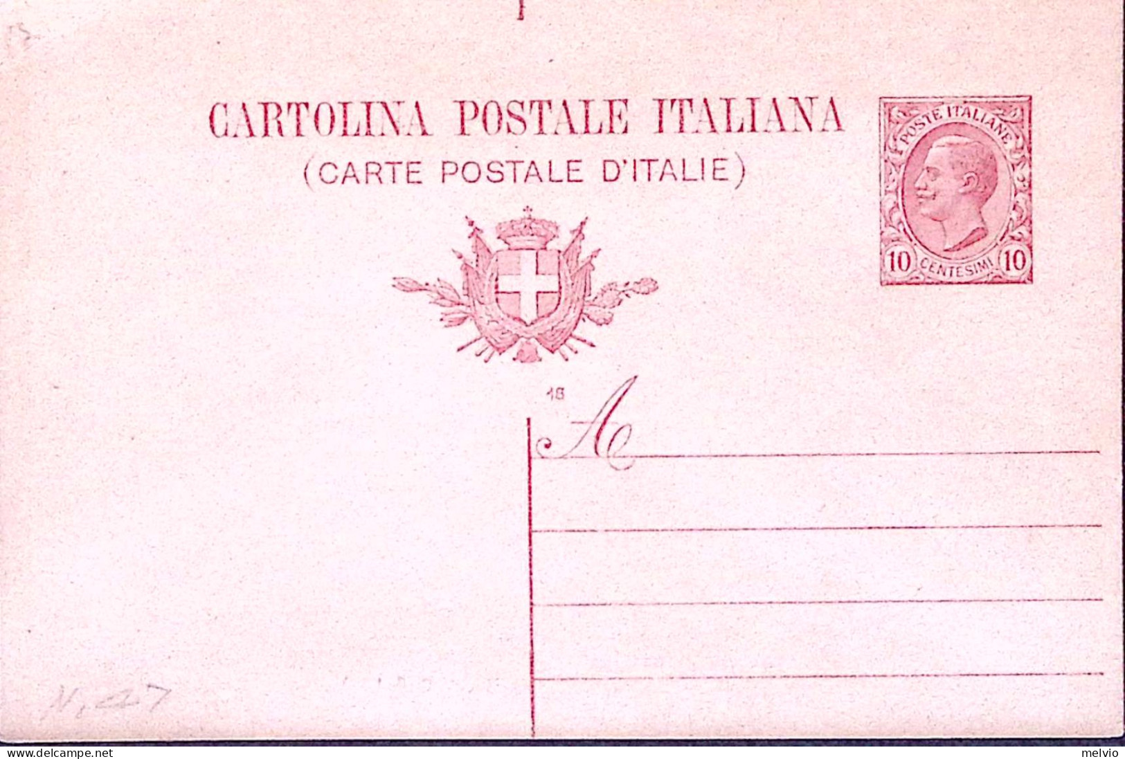 1918-Cartolina Postale Leoni C.10 Mill. 18 Nuova - Stamped Stationery