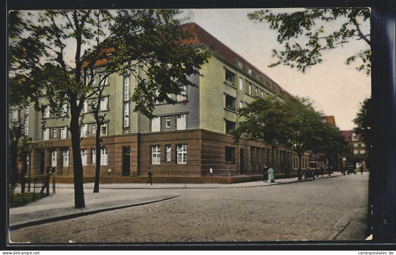 AK Hamburg-Wilhelmsburg, Stadtsparkasse Und Krankenkasse, Kirchenallee  - Harburg