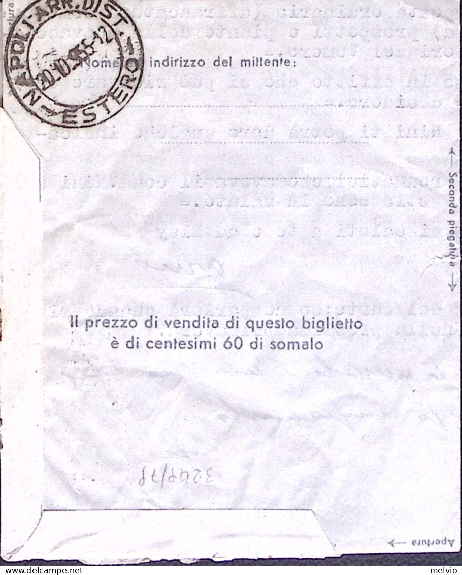 1951-Somalia A.F.I.S. Lire 50+10 Viaggiato - Somalia (AFIS)