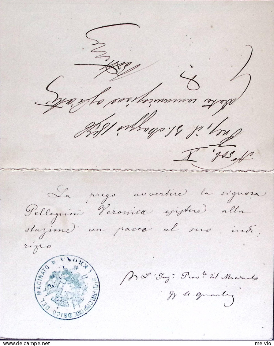 1875-Cartolina Postale Di Stato RP C.15+0 Viaggiata Con Risposta Scritta Unita N - Postwaardestukken