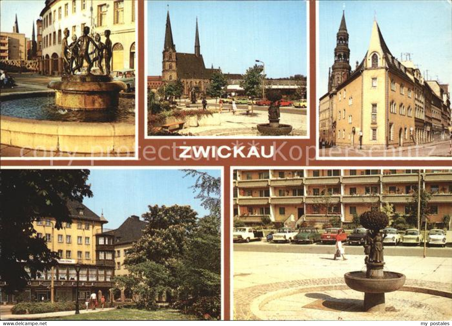 72548174 Zwickau Sachsen Brunnen Mit Hauptmarkt Schiffchen Zwickau - Zwickau
