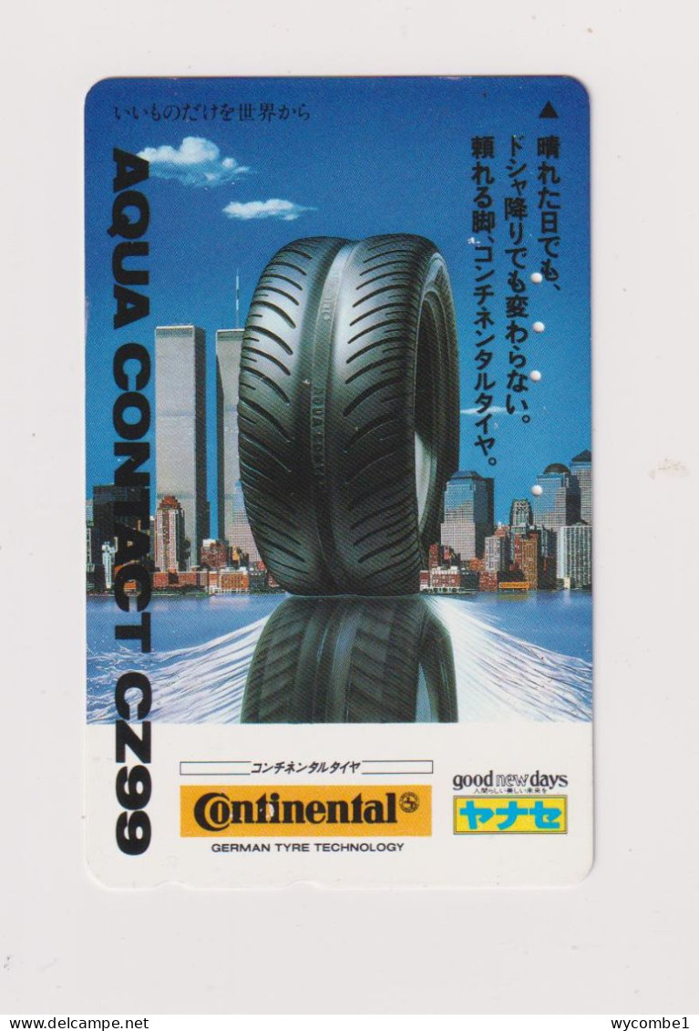 JAPAN  - Continental Tyres Magnetic Phonecard - Japan