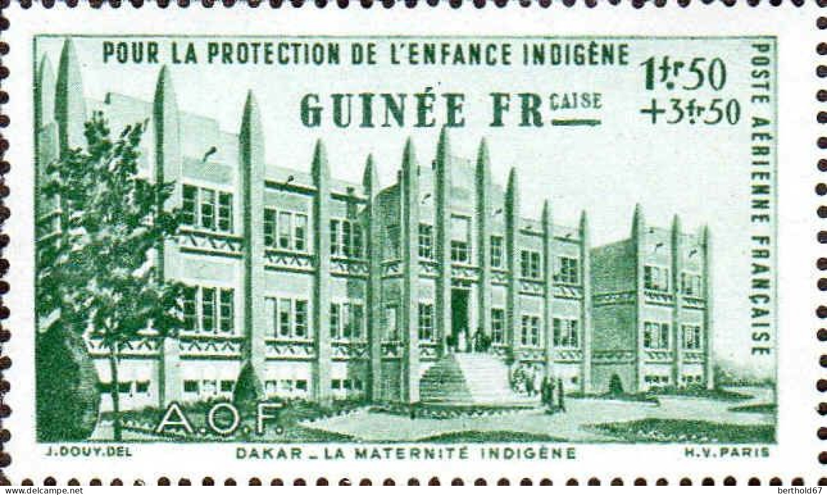 Guinée Avion N** Yv: 6/8 Protection De L'enfance Indigène - Neufs