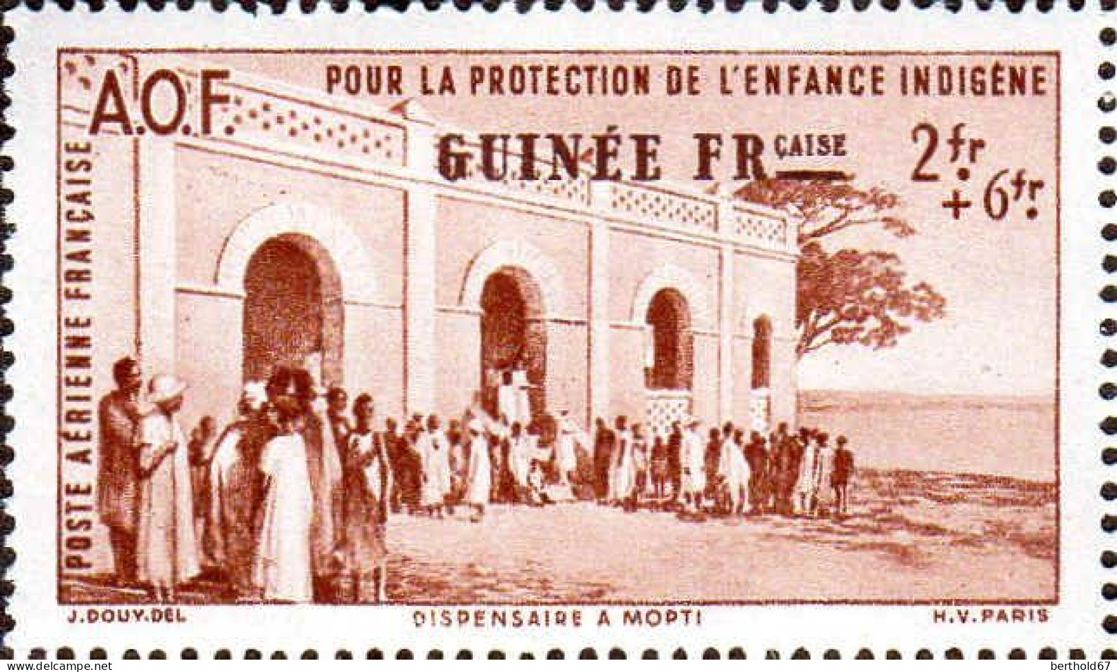 Guinée Avion N** Yv: 6/8 Protection De L'enfance Indigène - Unused Stamps
