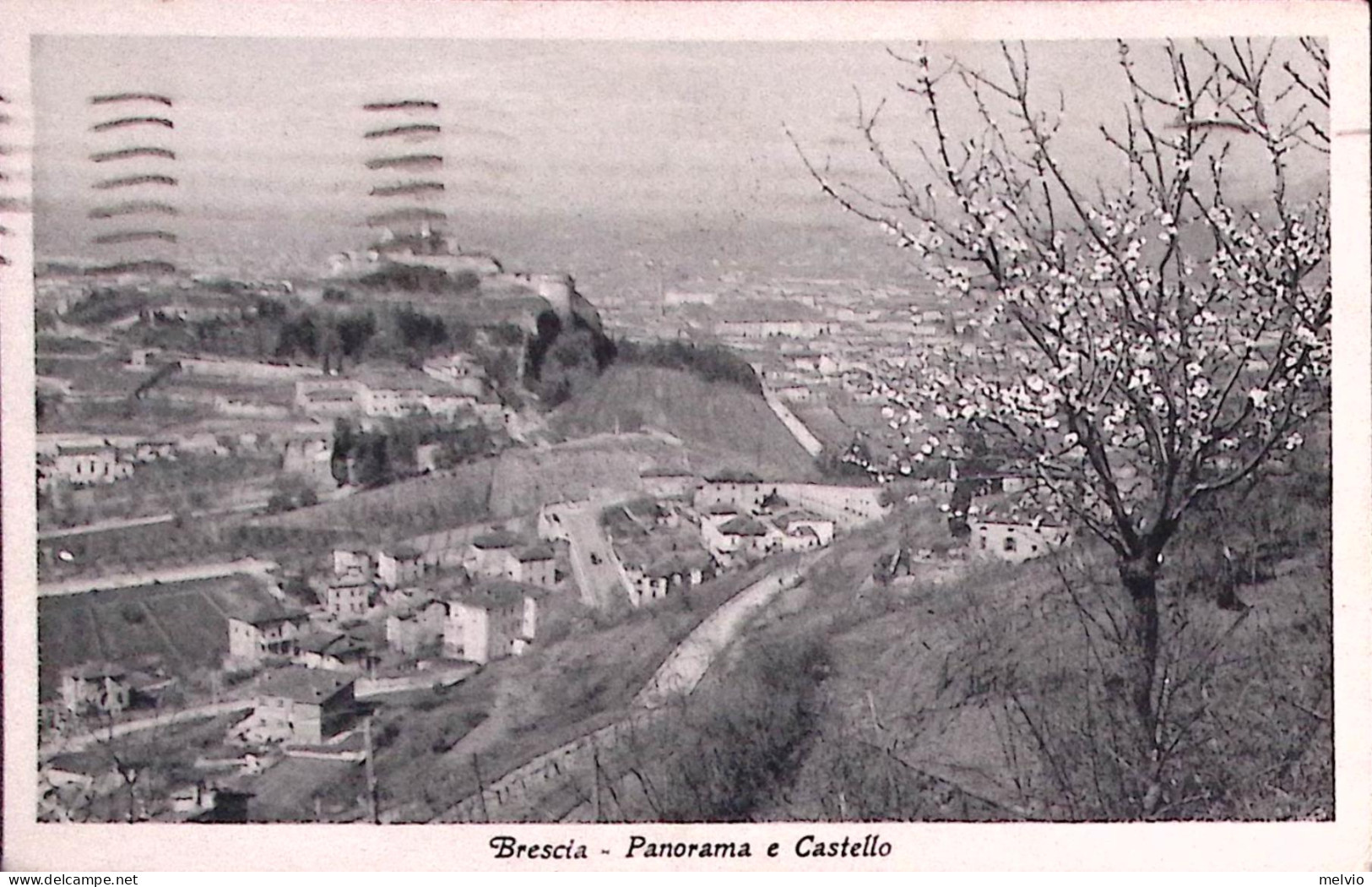 1940-BRESCIA Panorama E Castello Viaggiata (17.5) - Brescia