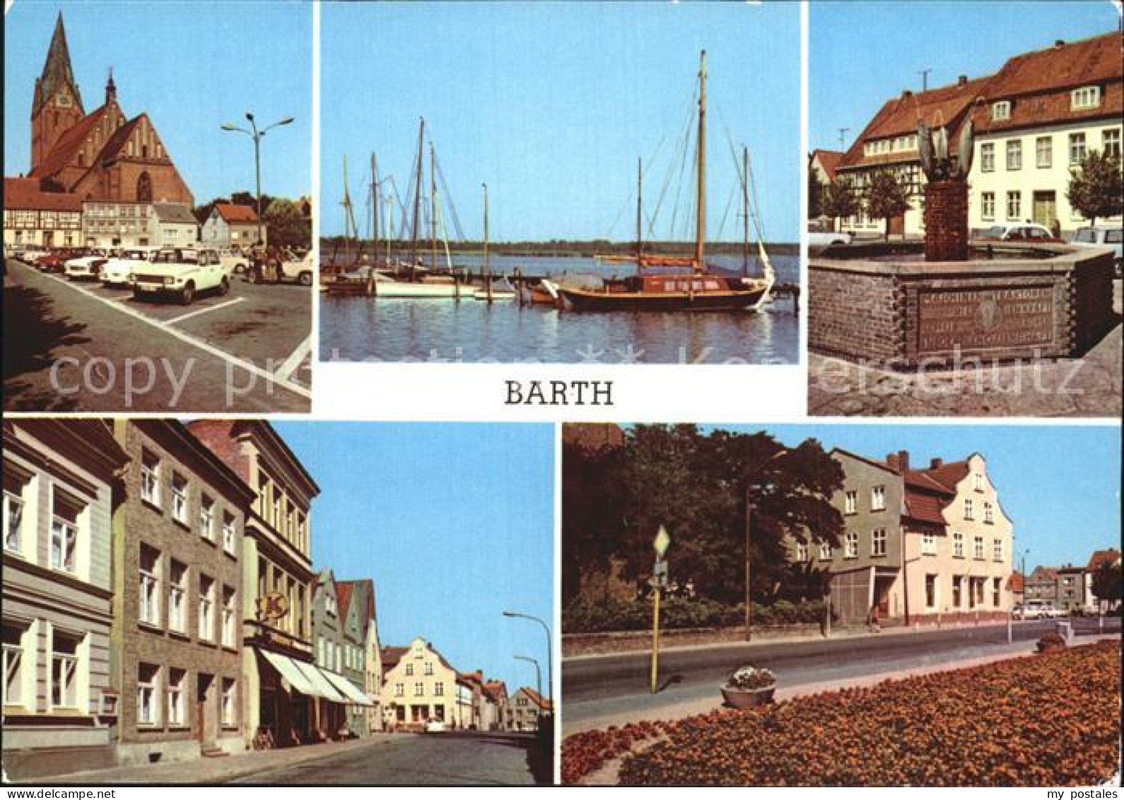 72548130 Barth Mole Brunnen Am Markt Barth - Barth