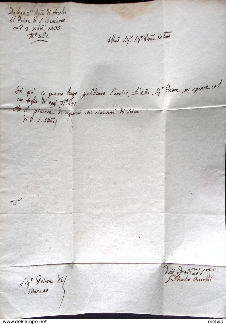 1835-PONTIFICIO Fermo (3.12) Su Lettera Completa Di Testo - ...-1850 Préphilatélie