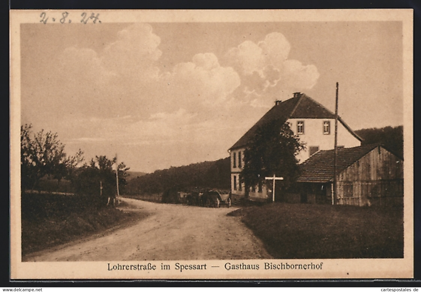 AK Forst Lohrerstrasse I. Spessart, Gasthaus Bischbornerhof  - Lohr