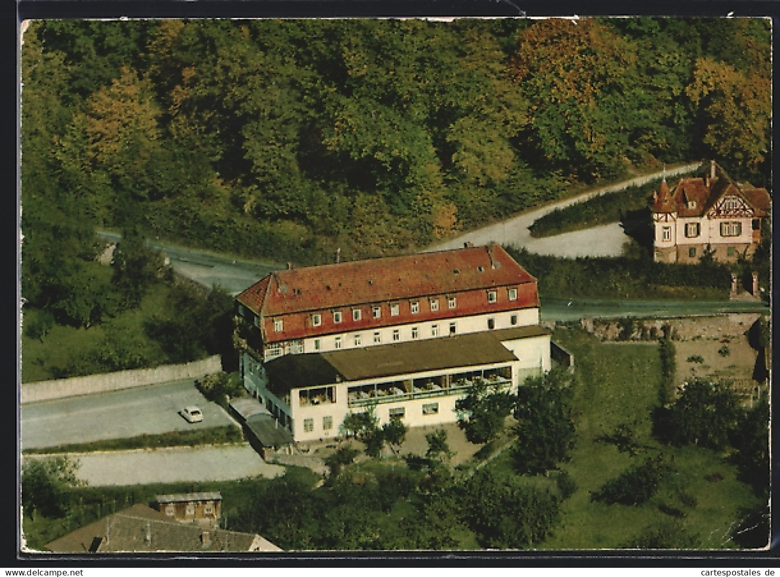 AK Schönau, Gaststätte - Café - Pension Zum Alten Forsthaus Aus Der Vogelschau  - Chasse