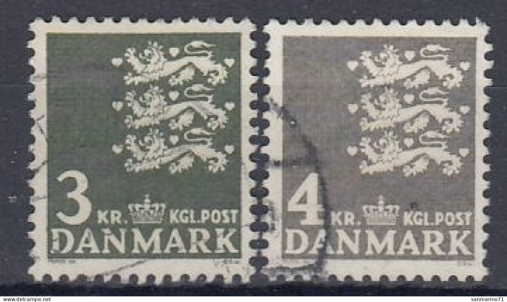 DENMARK 483-484,used,falc Hinged - Used Stamps