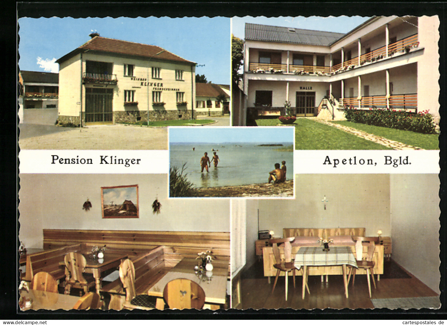 AK Apetlon / Bgld., Hotel-Pension Klinger  - Autres & Non Classés