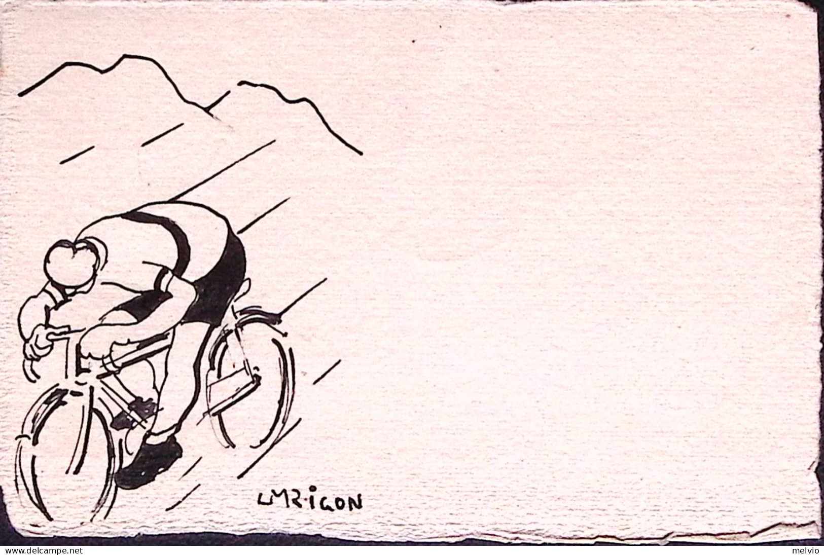 1949-ERP Lire 5 Isolato Su Cartolina Con Lineare Tour De France Aoste (18.7) - 1946-60: Storia Postale