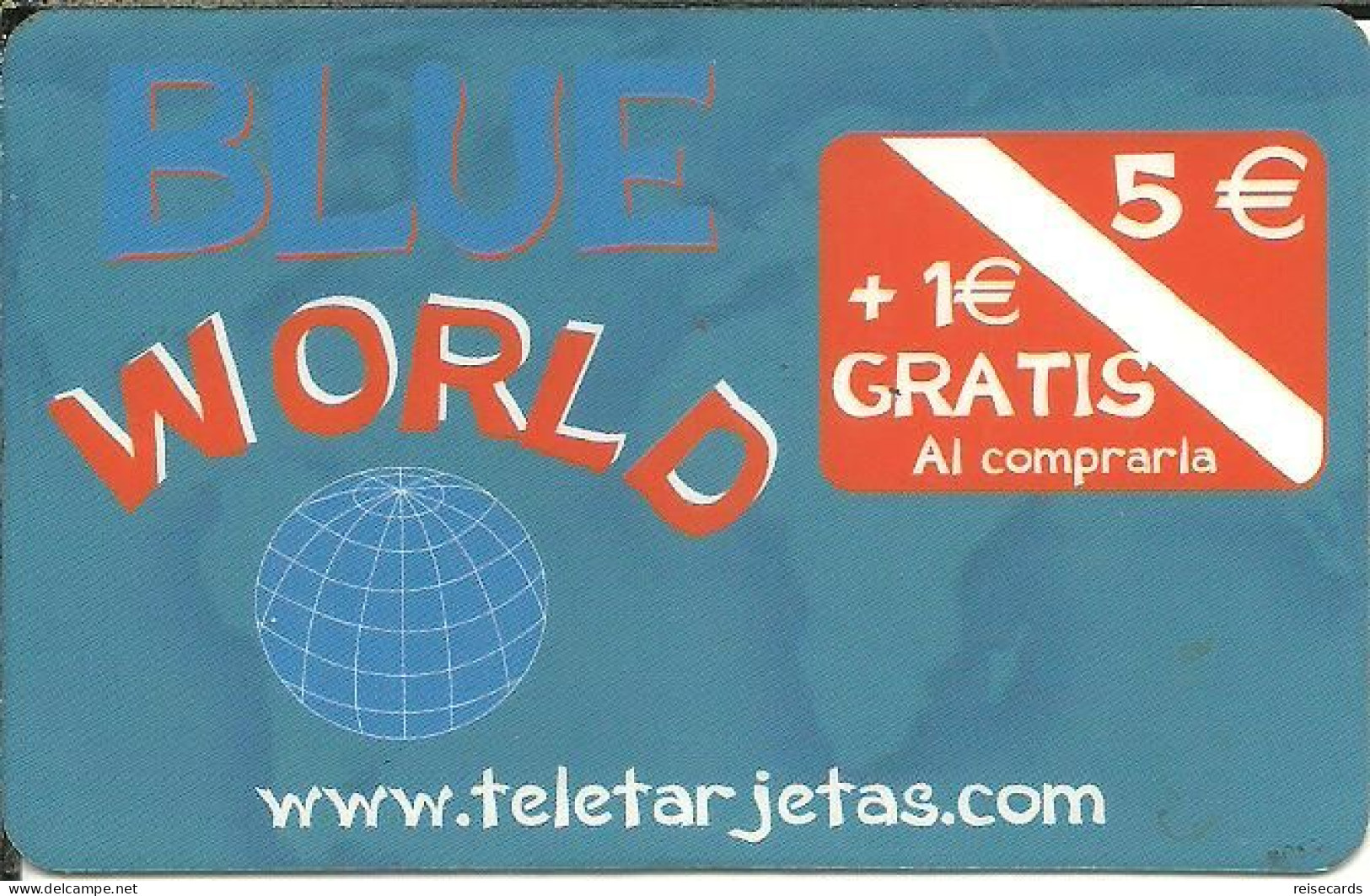 Spain: Prepaid IDT - Blue World 12.08 - Autres & Non Classés
