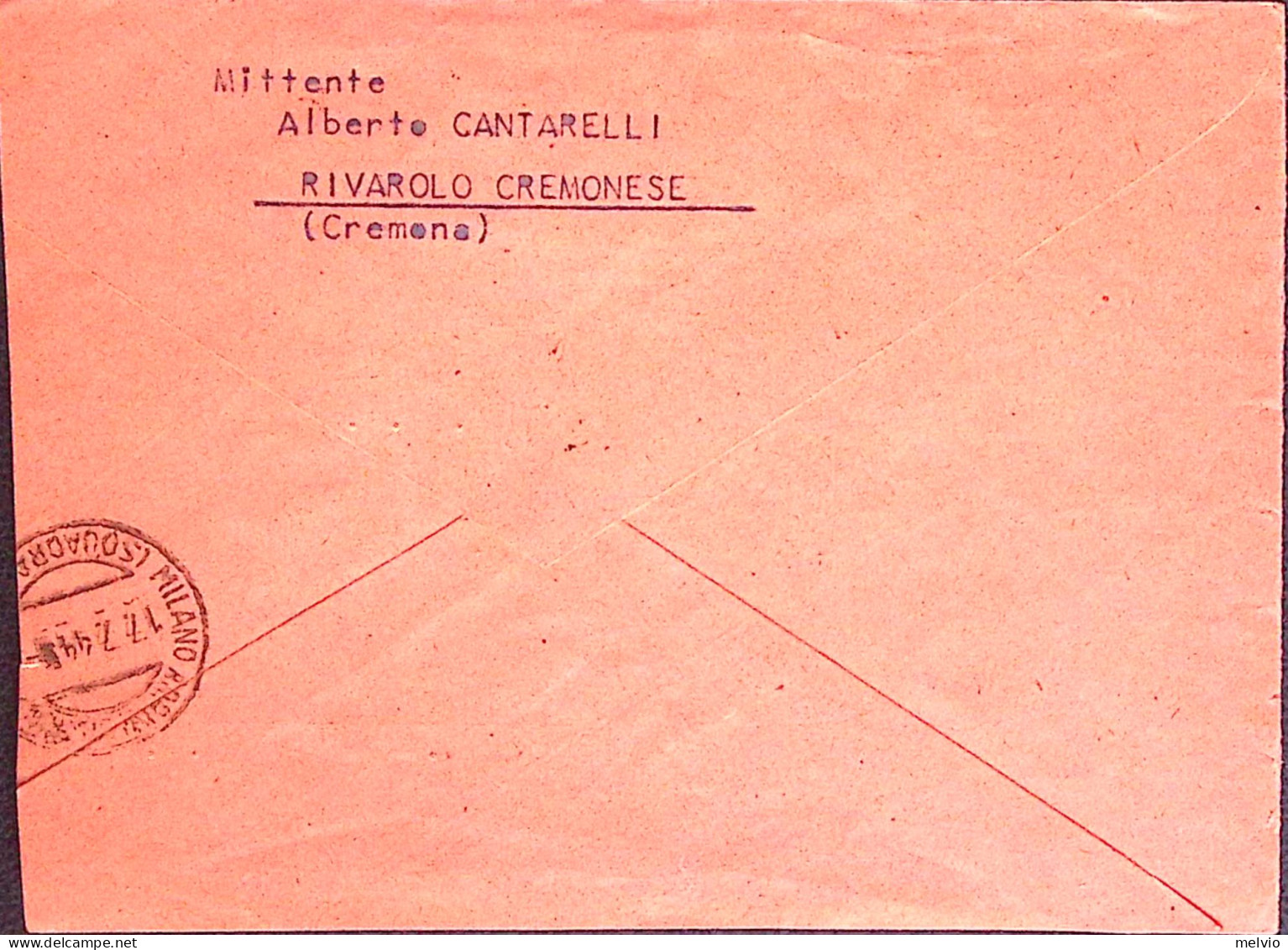1944-R.S.I. Imperiale Sopr.GNR Singolo E Coppia C.25 Su Raccomandata Espresso Su - Marcophilie