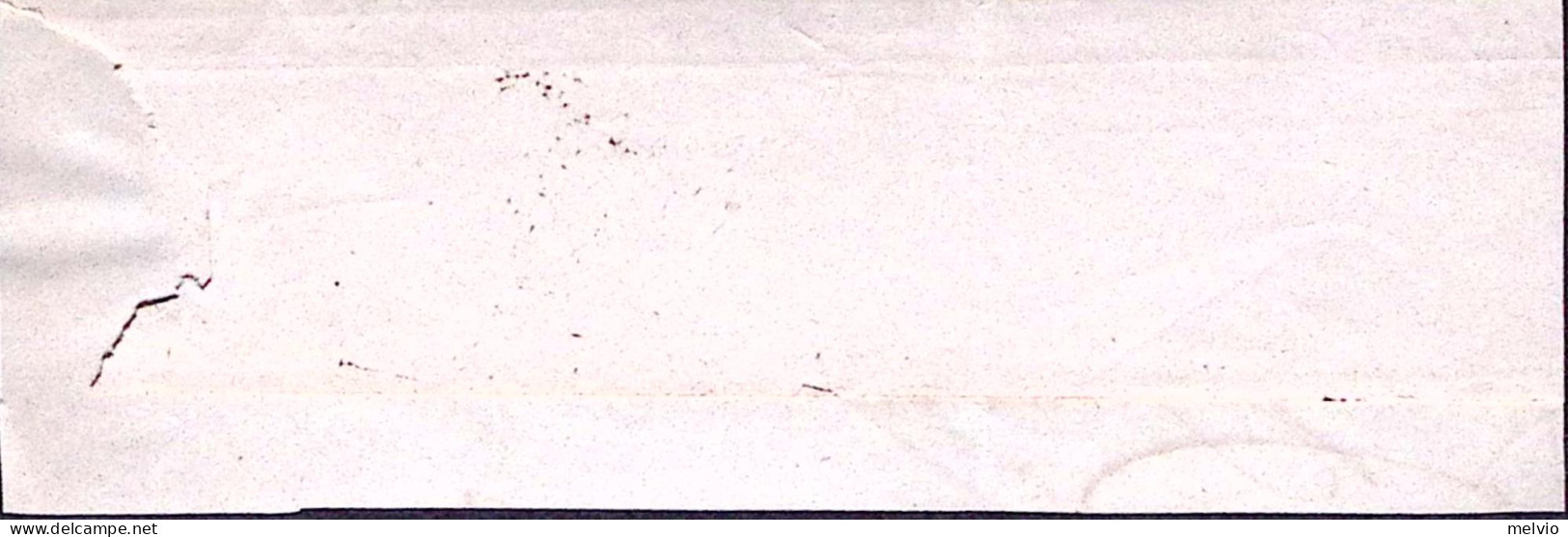 1875-FOZASO C2+sbarre (12.10) Su Grande Frammento Affrancata Effigiec.10 - Marcophilia