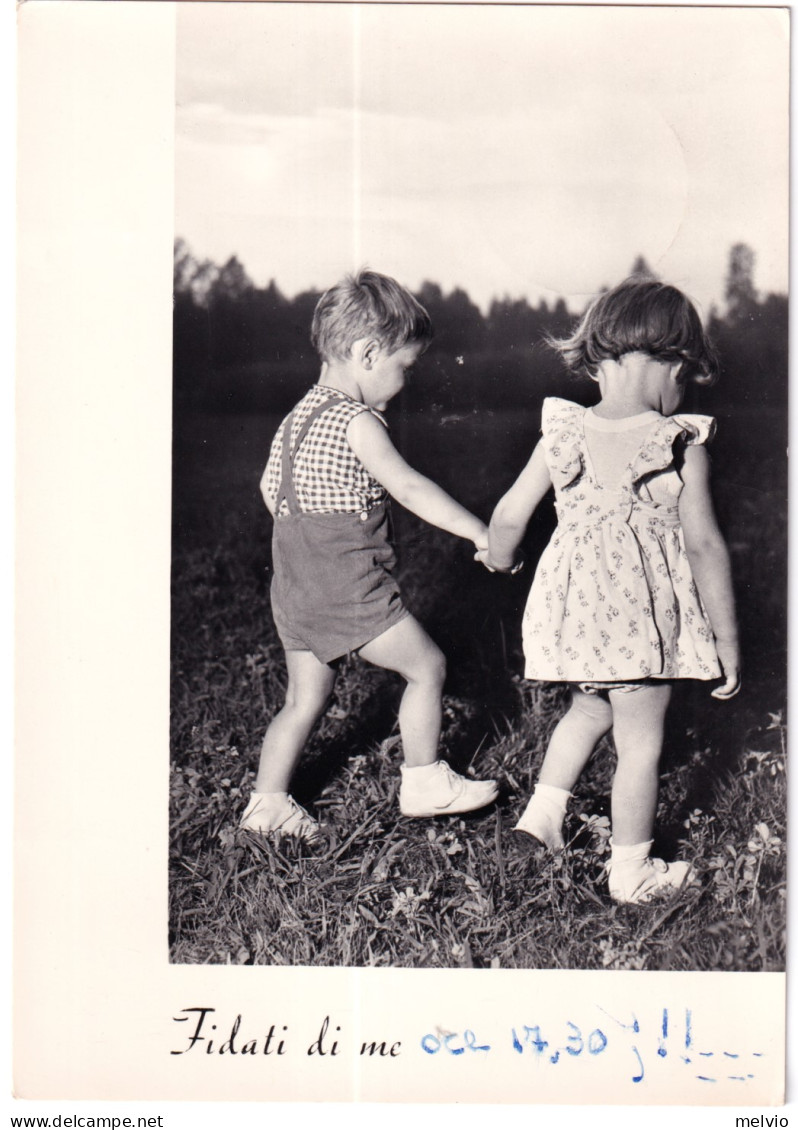 1957-X ANNIVWRSARIO REPUBBLICA Lire 10 Su Cartolina - Groupes D'enfants & Familles