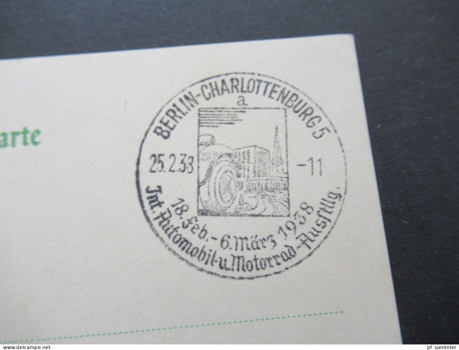 3.Reich 1937 / 1938 blanko PK mit Hindenburg Frankatur insgesamt 50 Stück verschiedene Sonderstempel! Propaganda Stempel