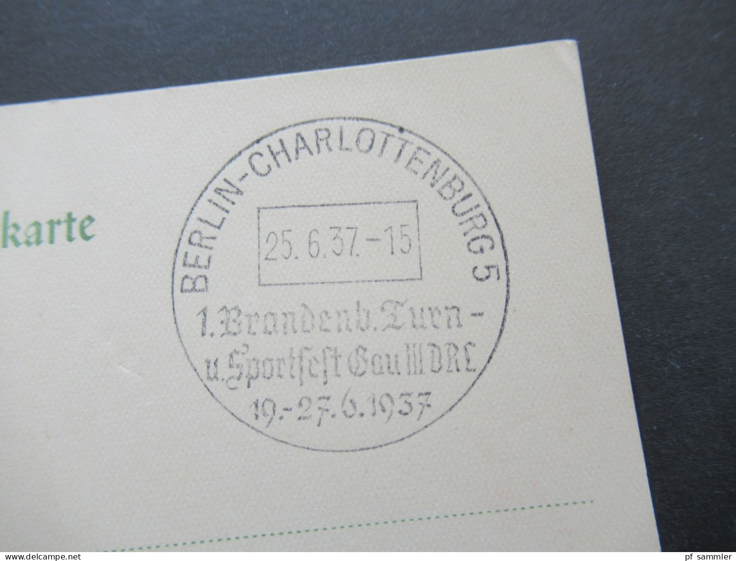 3.Reich 1937 / 1938 blanko PK mit Hindenburg Frankatur insgesamt 50 Stück verschiedene Sonderstempel! Propaganda Stempel