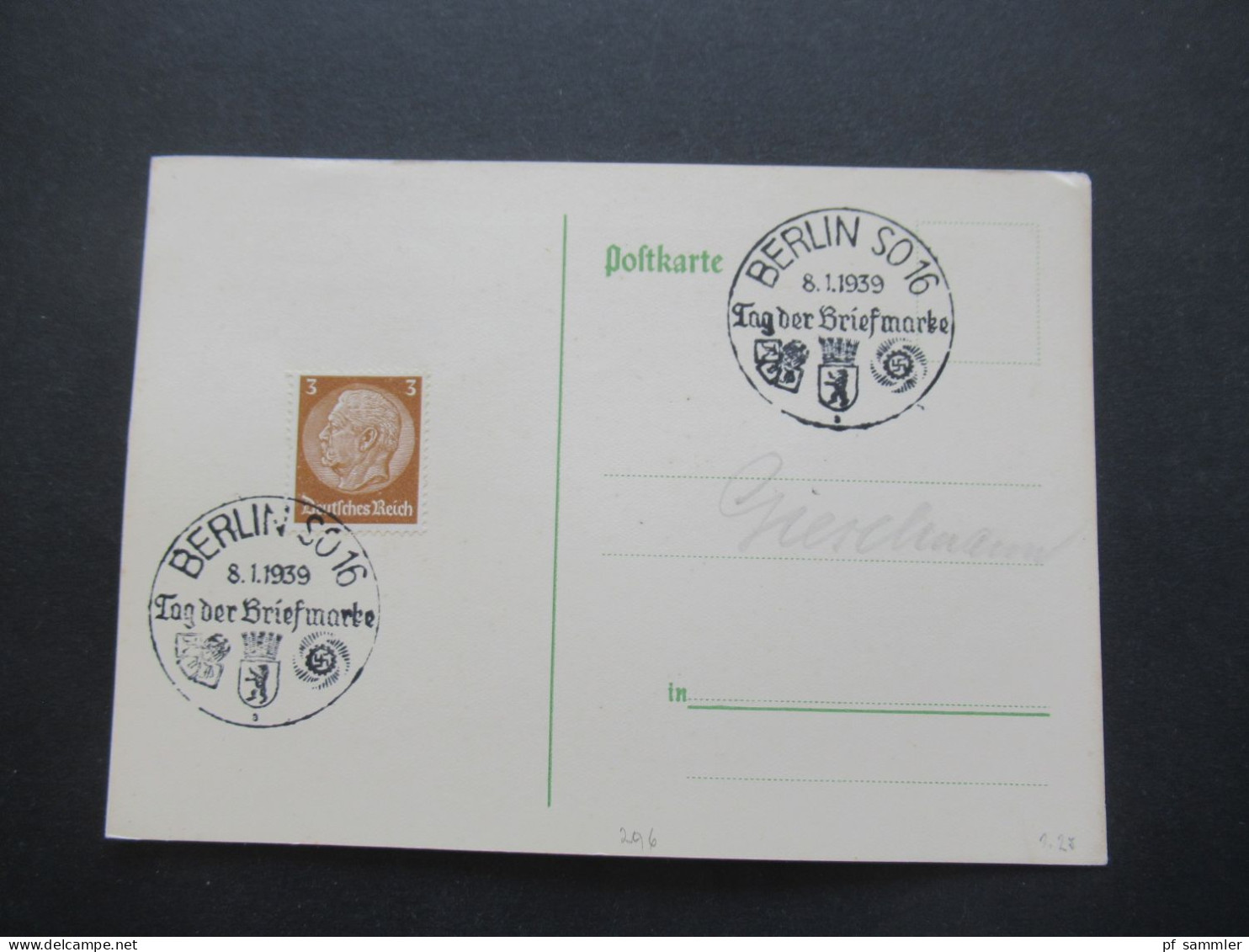 3.Reich 1937 / 1938 blanko PK mit Hindenburg Frankatur insgesamt 50 Stück verschiedene Sonderstempel! Propaganda Stempel