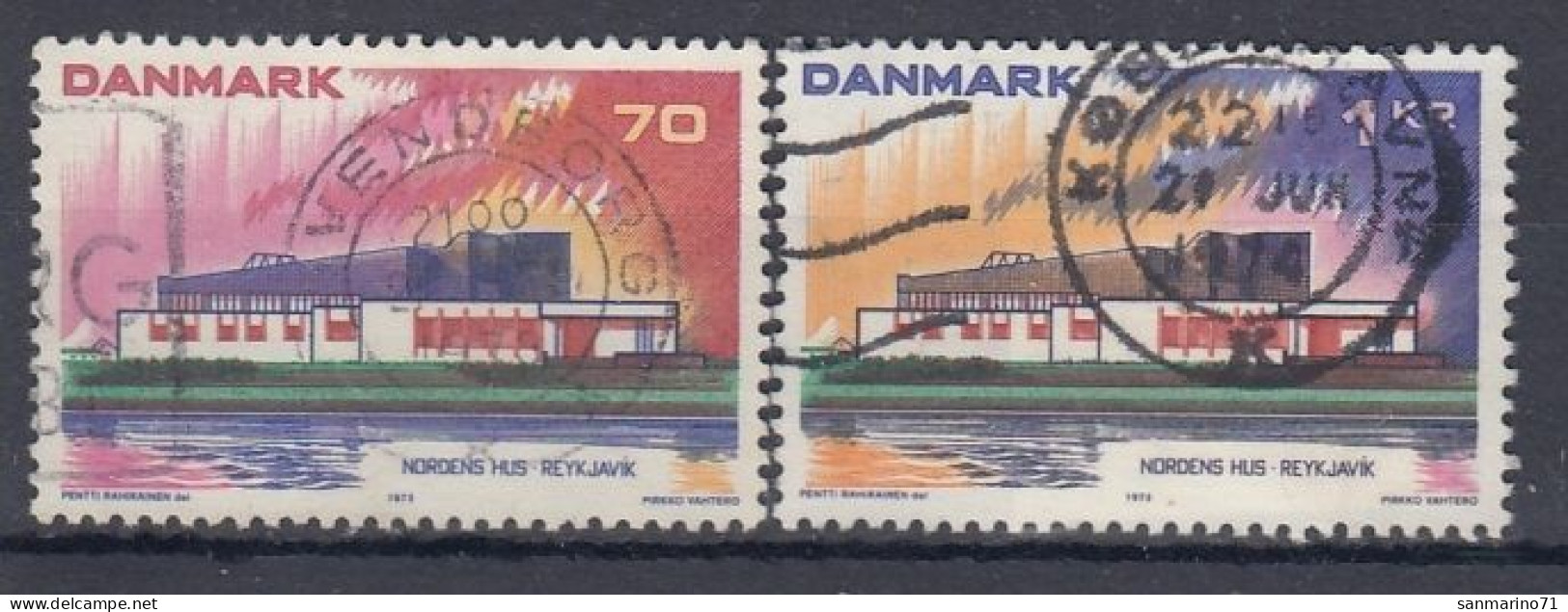 DENMARK 545-546,used,falc Hinged - Oblitérés