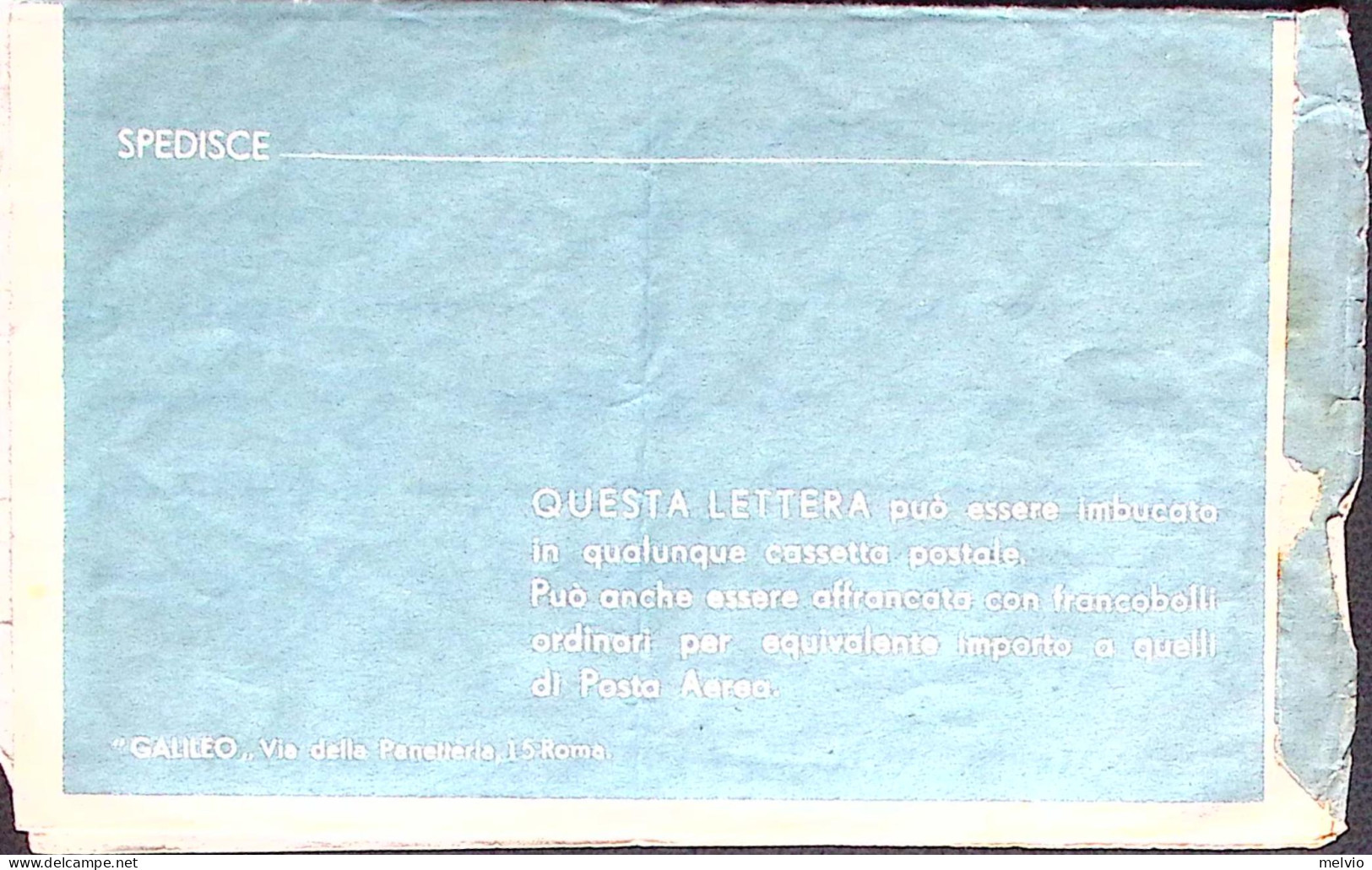 1937-ERITREA Foglio Brevettato Per PA Viaggiato - Erythrée