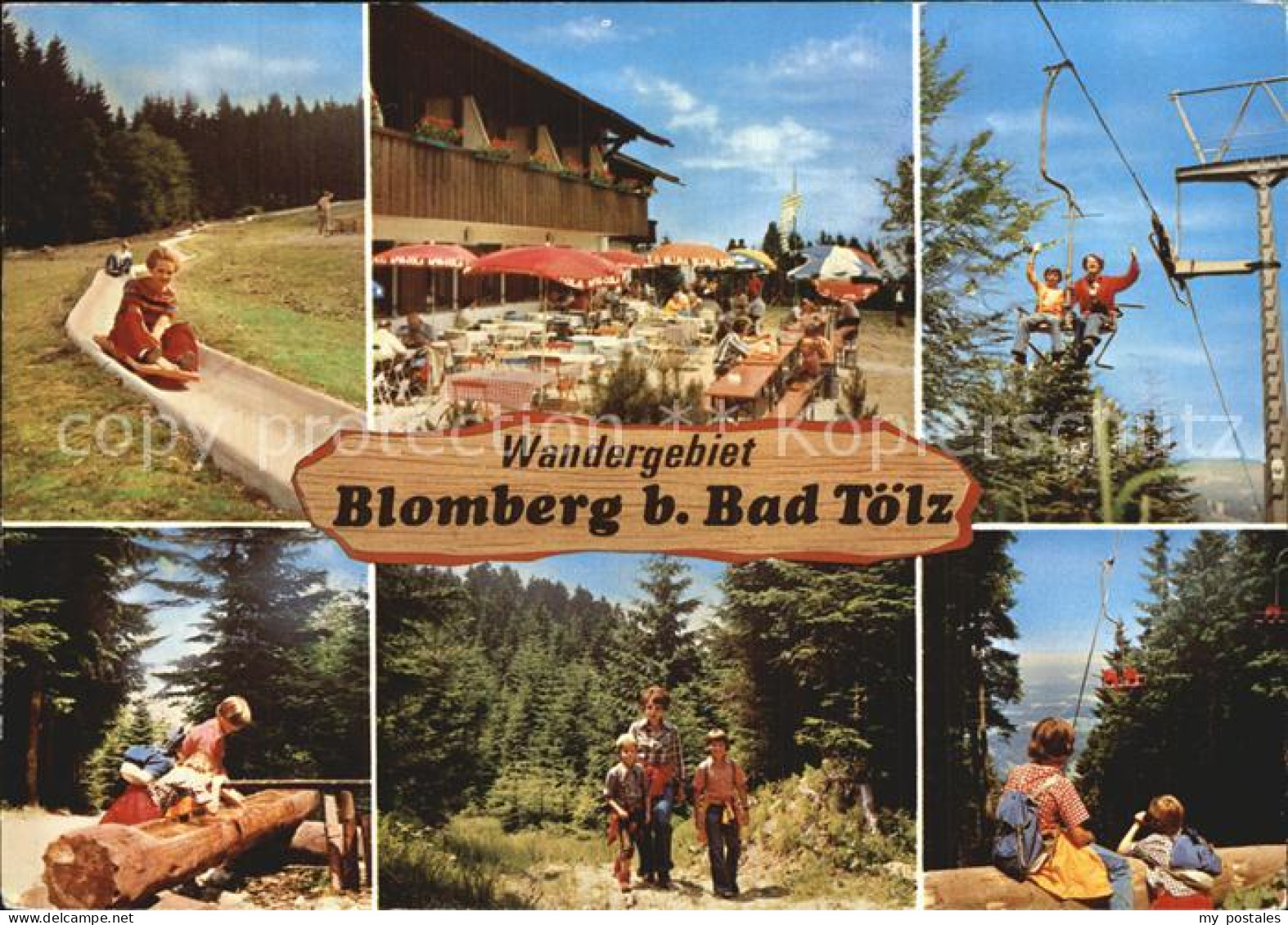 72547582 Bad Toelz Blomberghaus Rodelbahn Sessellift Brunnentrog Wanderer Bad To - Bad Toelz