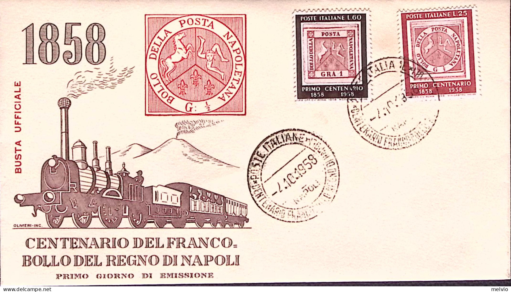 1958-FR.LLI SICILIA Serie Completa Su Fdc - FDC