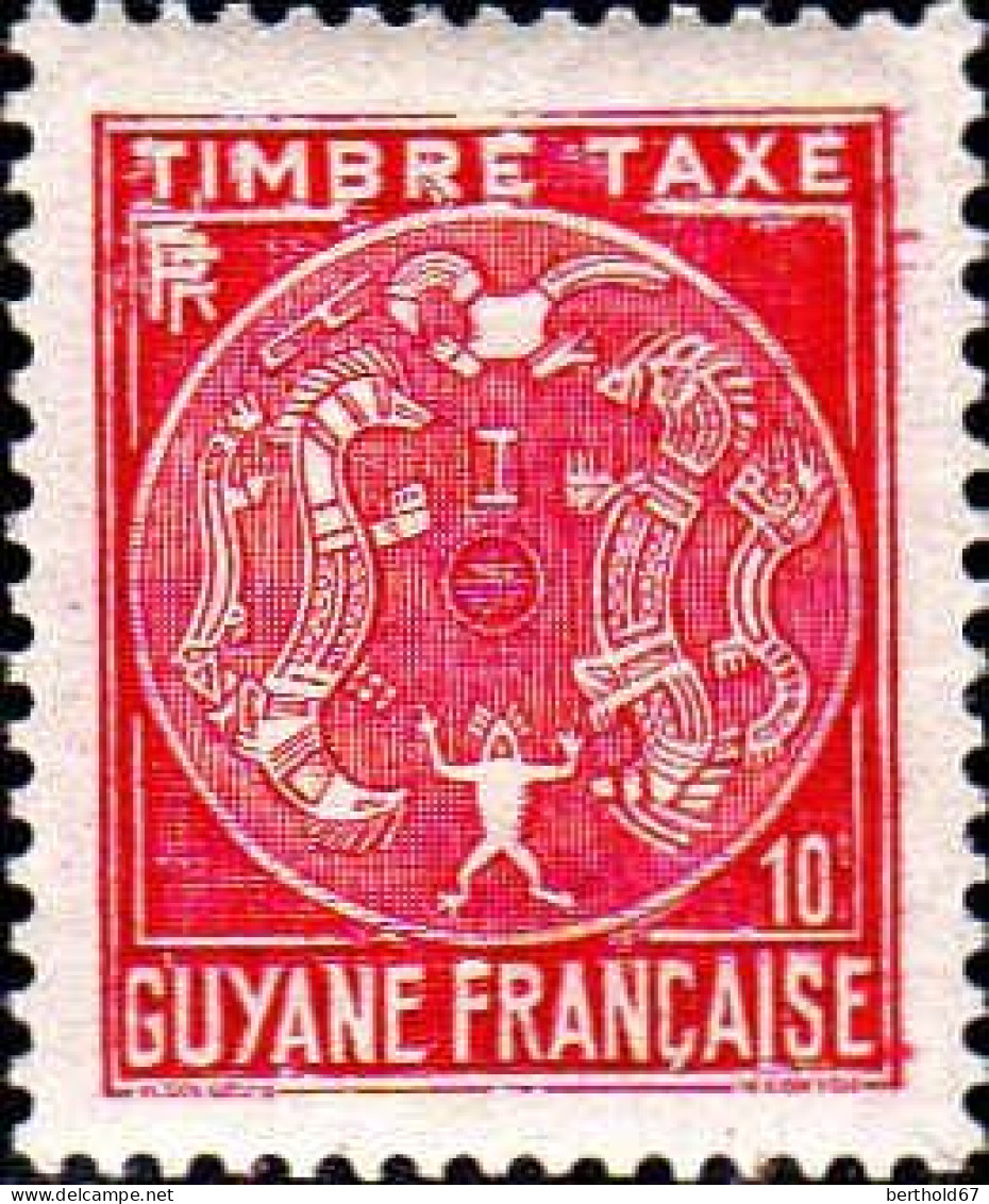 Guyane Taxe N** Yv:22 Mi:22 Armoiries - Neufs