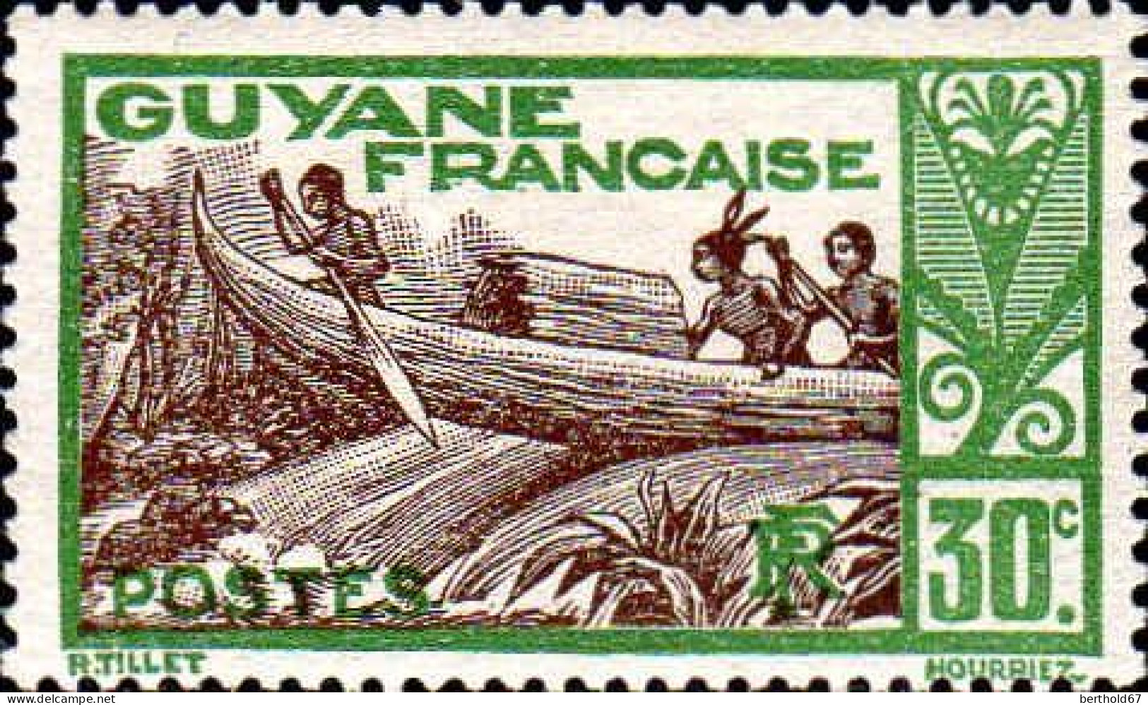 Guyane Poste N** Yv:158 Mi:119 Pirogue Sur Le Maroni (G.trop.) - Neufs