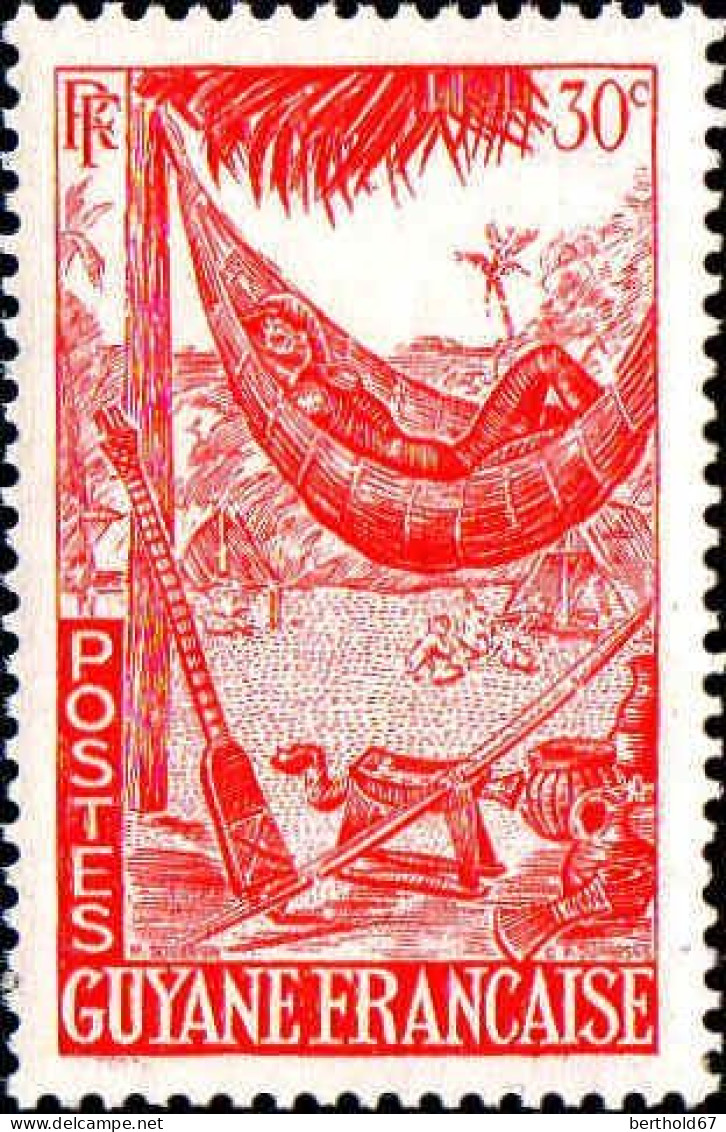 Guyane Poste N* Yv:202 Mi:234 Repos Guyanais (Trace De Charnière) - Unused Stamps