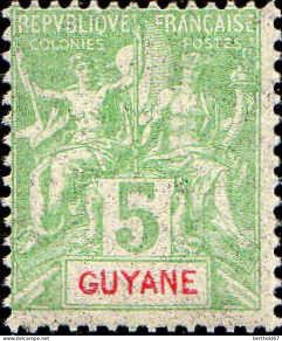 Guyane Poste N** Yv: 43 Mi:43 Groupe Allégorique Mouchon - Ungebraucht