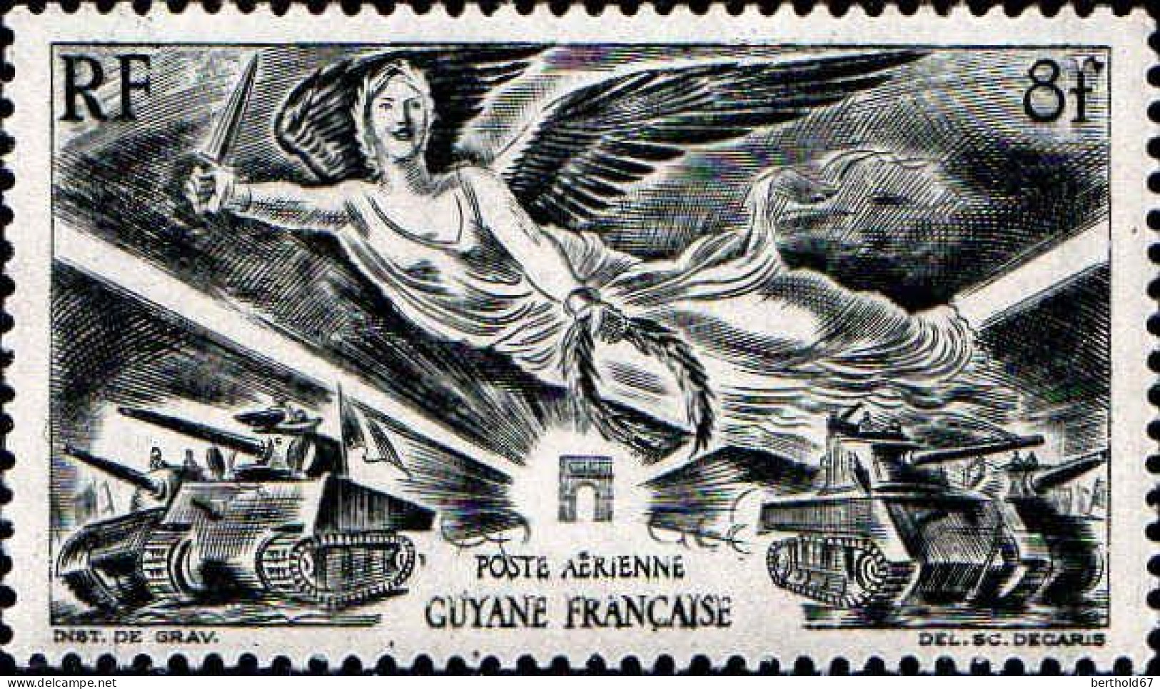 Guyane Avion N** Yv:28 Mi:226 Anniversaire De La Victoire - Unused Stamps