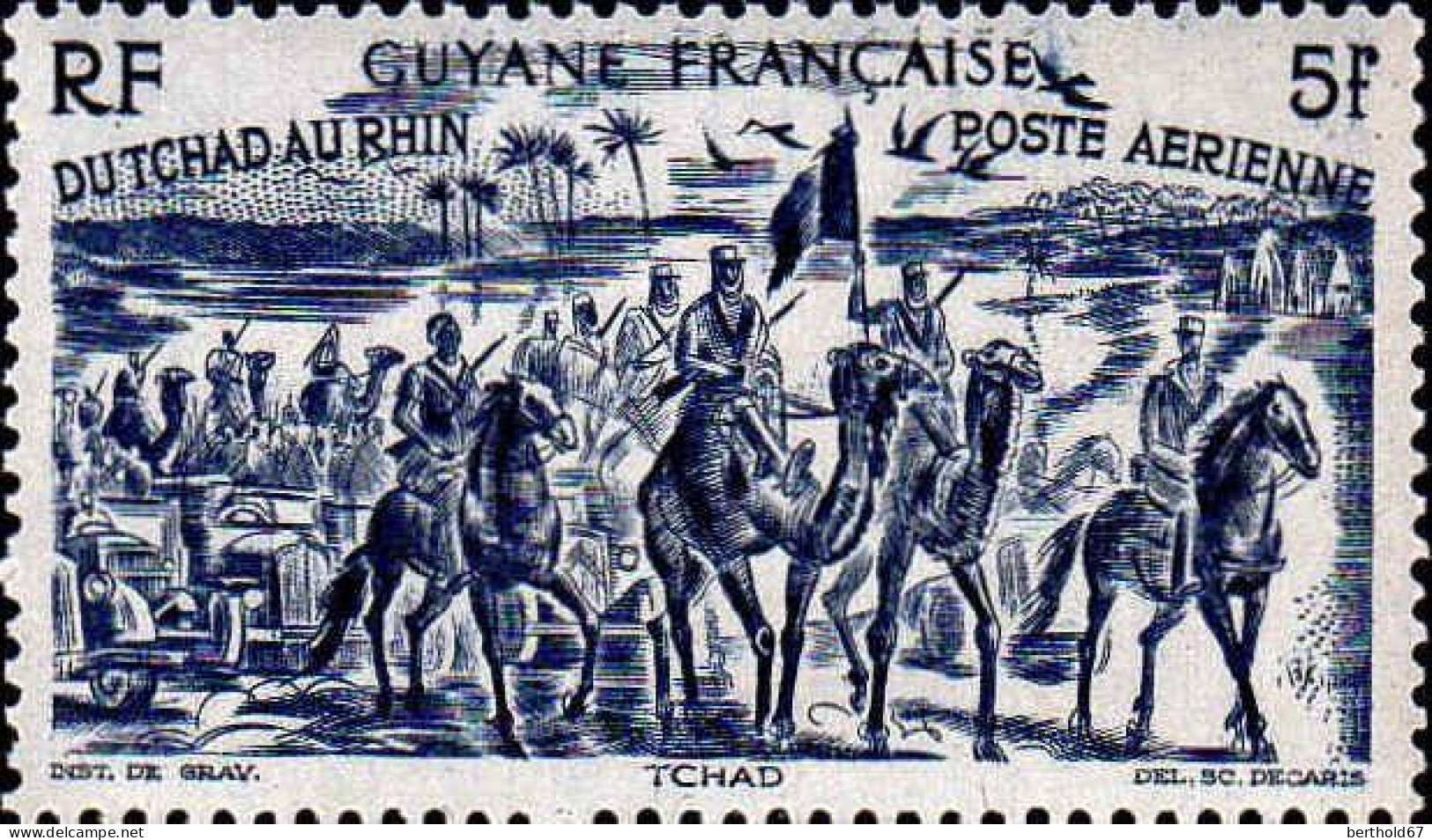 Guyane Avion N** Yv:29/34 Du Tchad Au Rhin - Ongebruikt