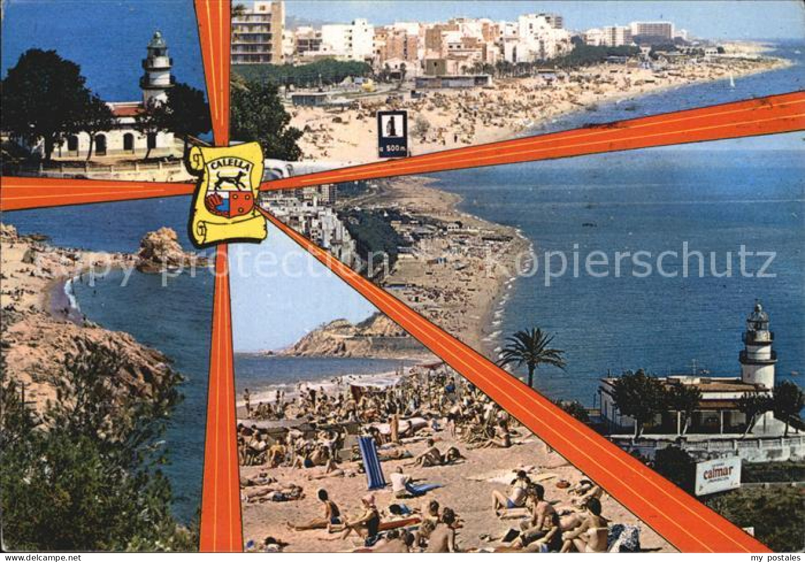 72547444 Calella De Mar Kirche Strand Fliegeraufnahme Hotel Calella Barcelona - Sonstige & Ohne Zuordnung