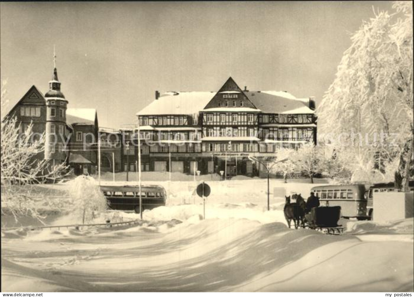 72547396 Oberhof Thueringen Thaelmann Haus Pferdeschlitten Oberhof Thueringen - Oberhof