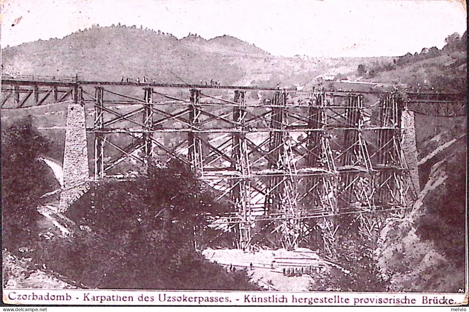 1918-AUSTRIA Czorbadomb Karpathen Uzsokerpasess Viaggiata (31.8 ) Non Affrancata - Autres & Non Classés