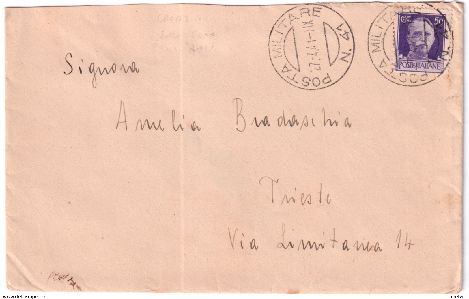 1941POSTA MILITARE/N 41 C2 (27.4) Su Busta - Poststempel