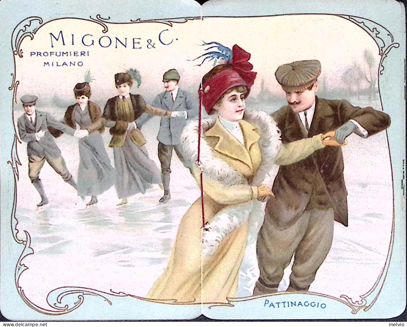 1913-MIGONE & C. Calendario Tascabile Profumato Completo - Petit Format : 1901-20