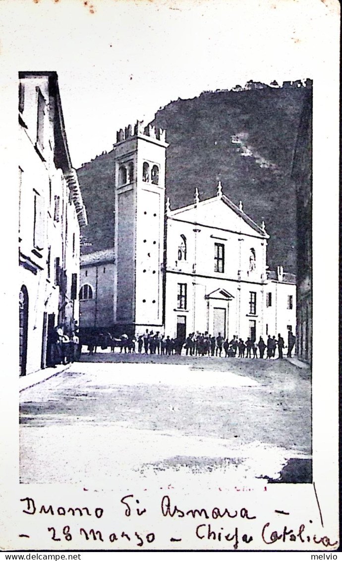1936-ASMARA Il Duomo, Viaggiata (12.4) - Libyen