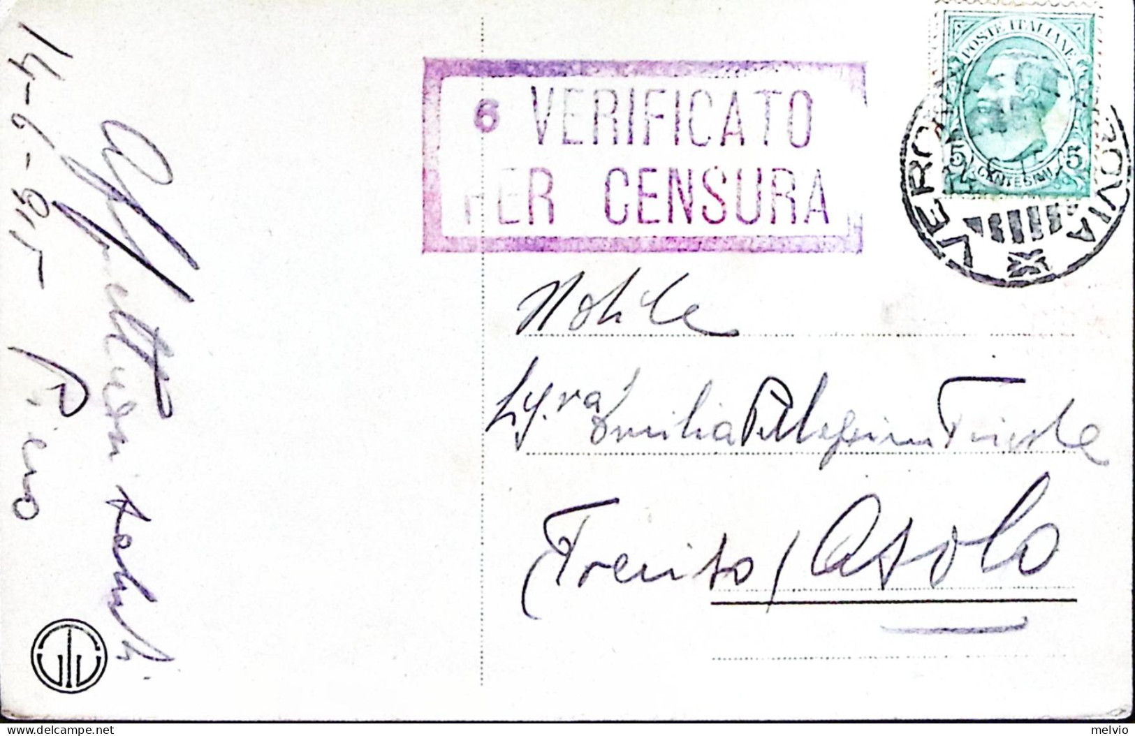 1915-VERONA Piazza Delle Erbe Viaggiata - Verona