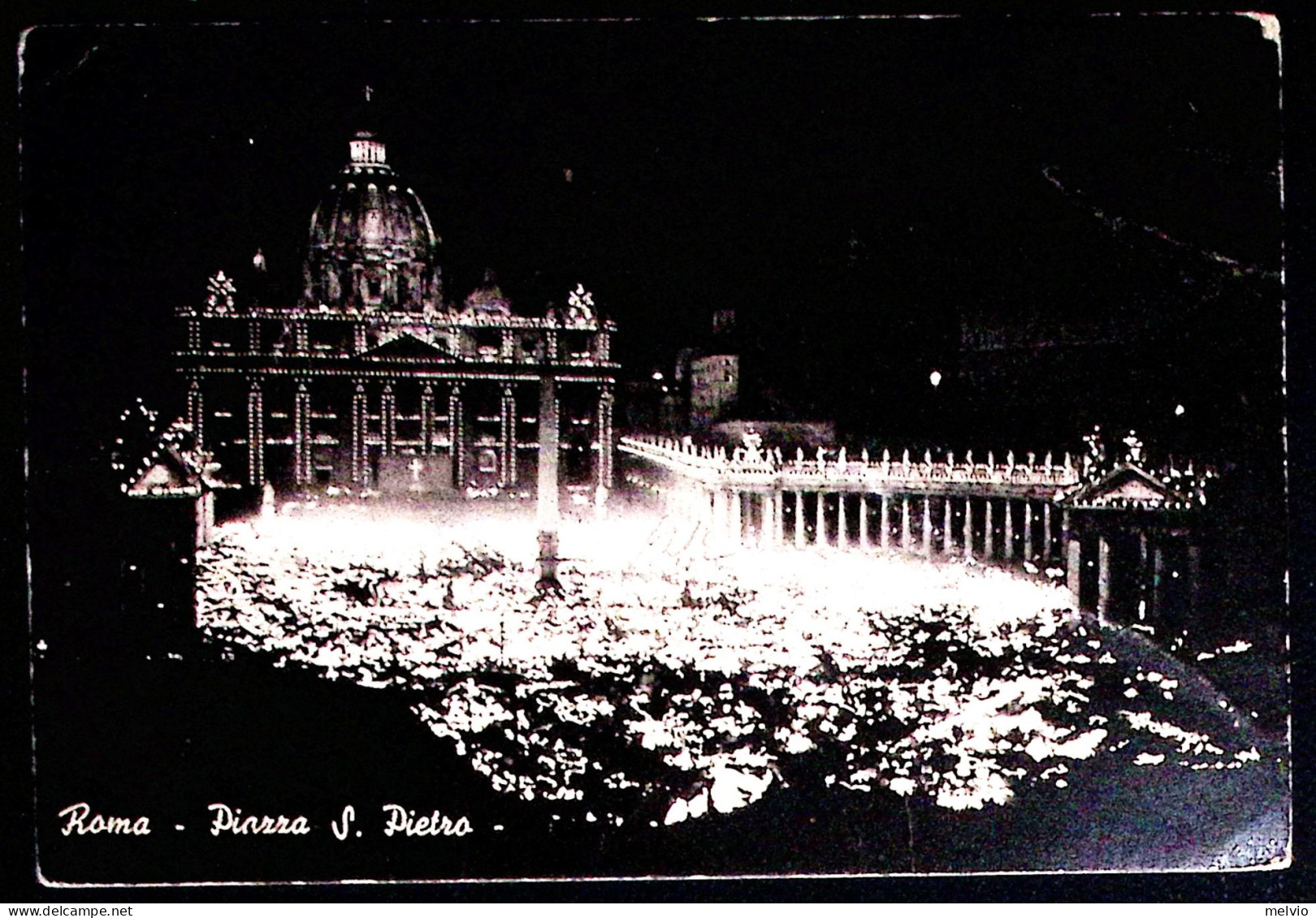 1950-ROMA ANNO SANTO/ Piazza S.Pietro Annullo A Targhetta (23.11) Su Cartolina - Demonstrations
