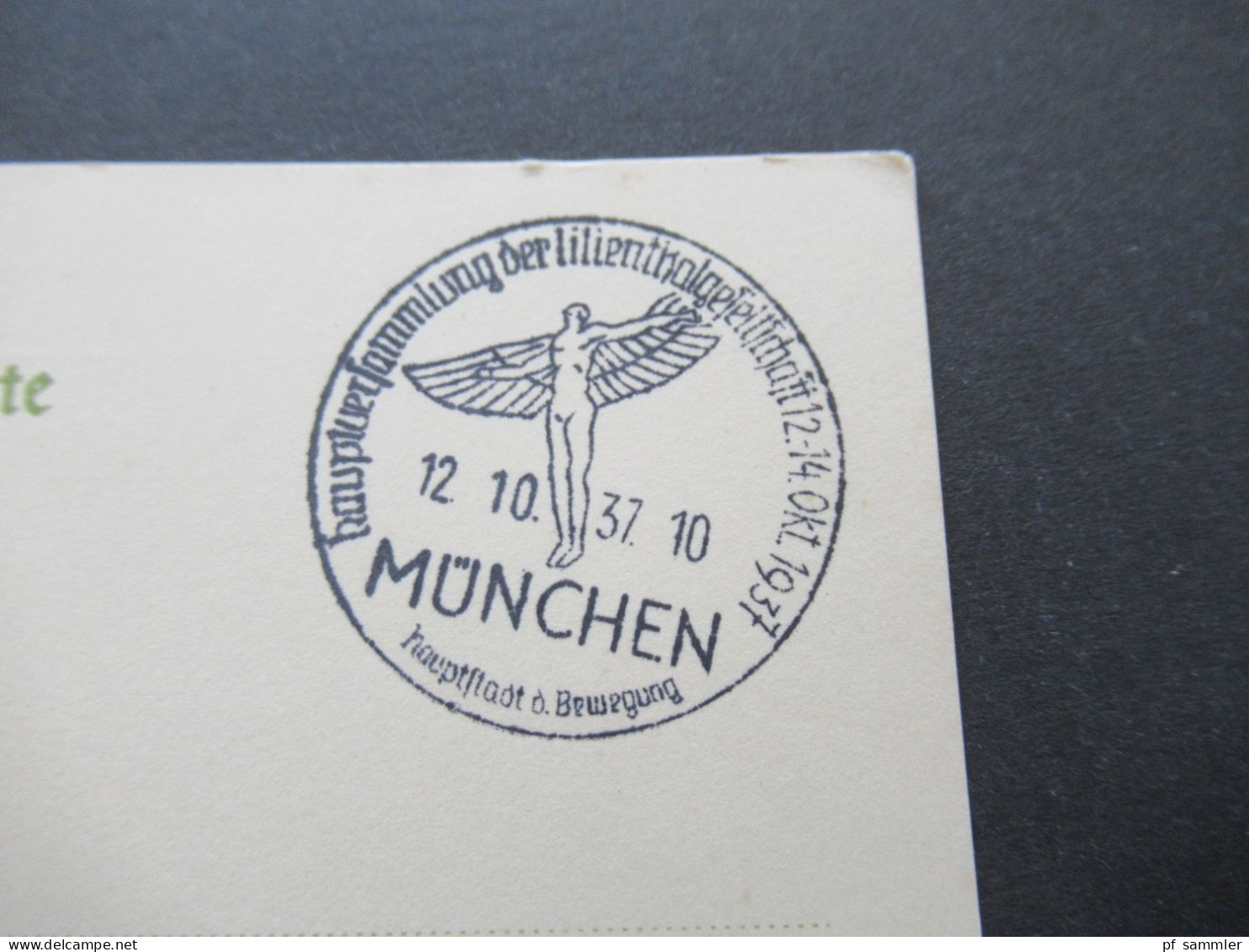 3.Reich 1937 / 1938 blanko PK mit Hindenburg Frankatur insgesamt 50 Stück verschiedene Sonderstempel! Propaganda Stempel