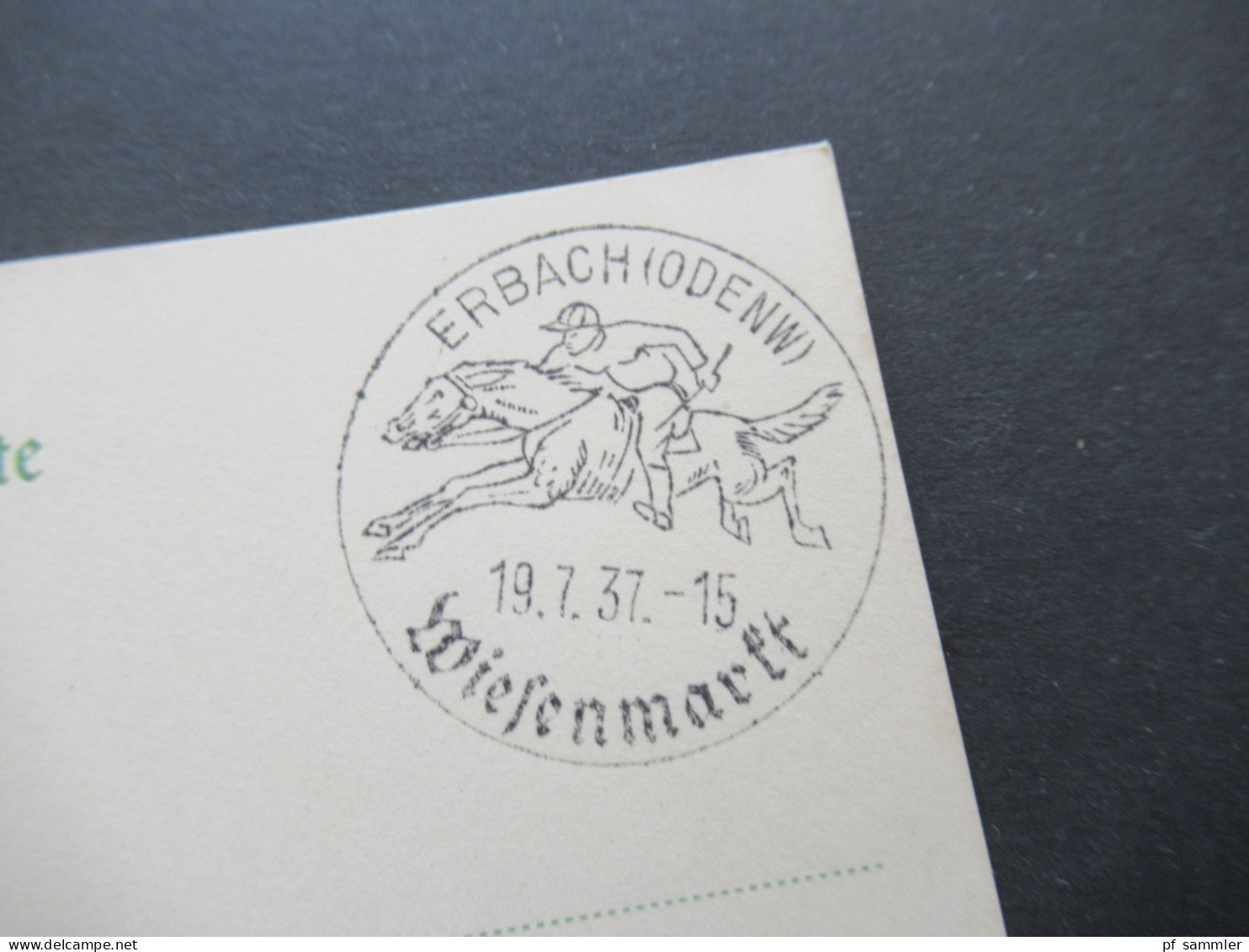 3.Reich 1937 / 1938 blanko PK mit Hindenburg Frankatur insgesamt 50 Stück verschiedene Sonderstempel! Propaganda Stempel