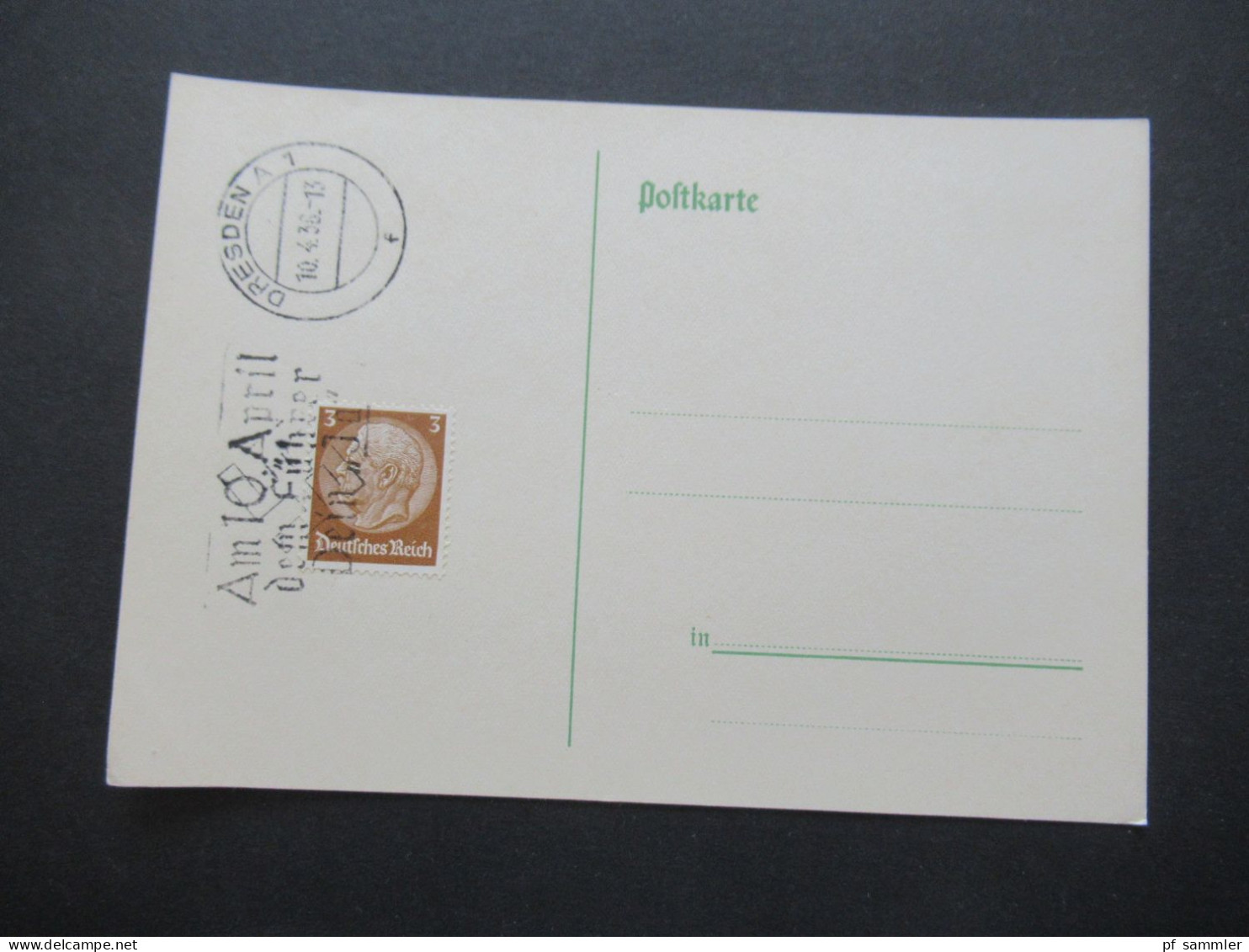 3.Reich 1937 / 1938 blanko PK mit Hindenburg Frankatur insgesamt 50 Stück verschiedene Sonderstempel! Propaganda Stempel