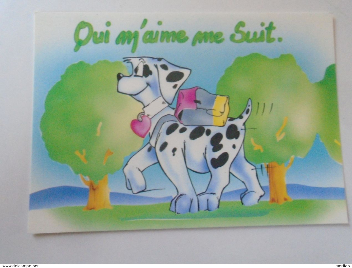 D203135    CPM  Dog Chien Hund  - Dalmatian - Collection PILOU - Illustration Guy LOPEZ - Chiens