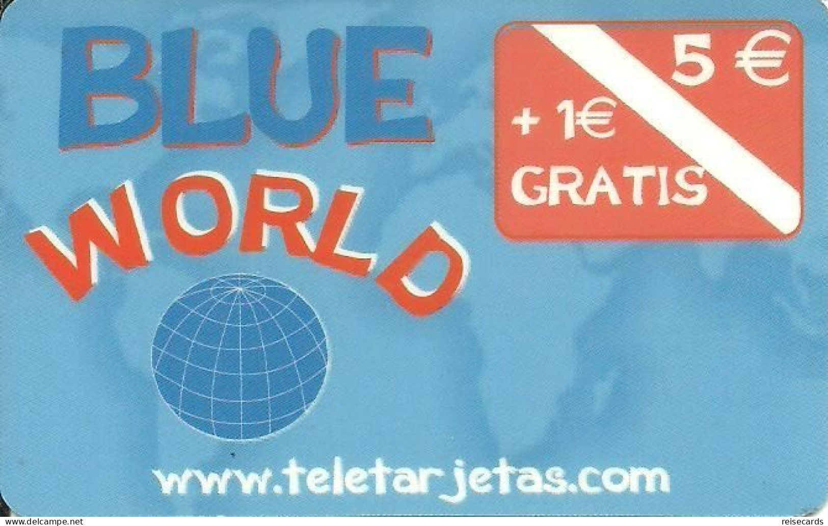 Spain: Prepaid IDT - Blue World 05.08 - Andere & Zonder Classificatie