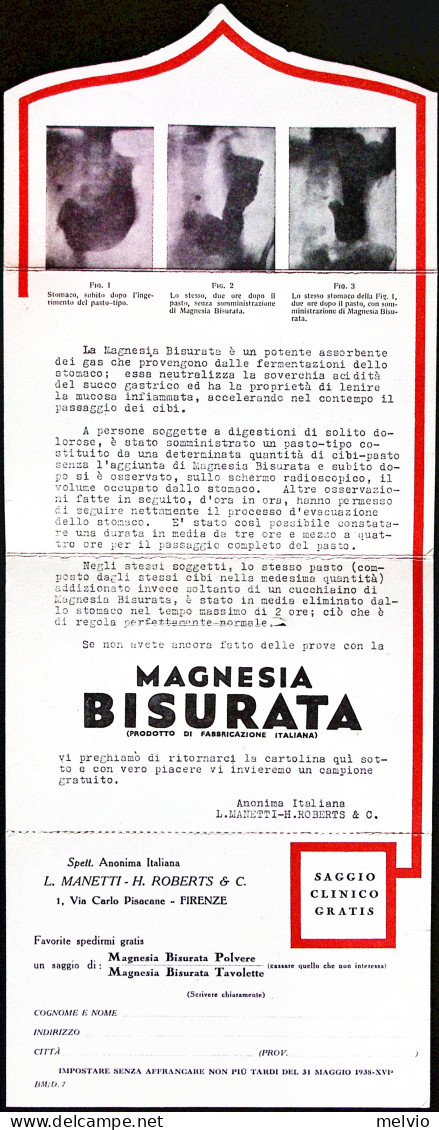 1938-FIRENZE FUHRER-DUX Annullo Targhetta (4.5) Su Stampe Pubblicitaria Della Ma - Publicité